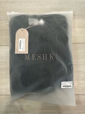 MESHKI Genevieve Oversized Knit Cardigan Black Size Small NWT